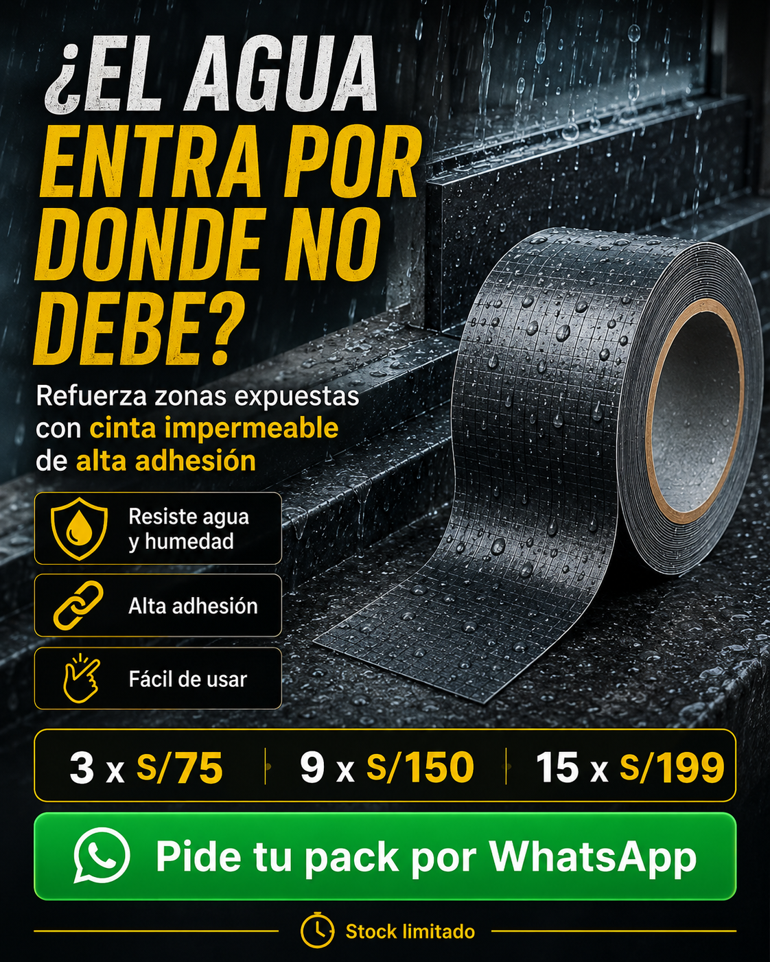 NOS VOLVIMOS LOCOS POR ANIVERSARIO- CINTAS IMPERMEABLES ORIGINALES A PRECIOS DE LOCURA!-ENVIOS GRATIS